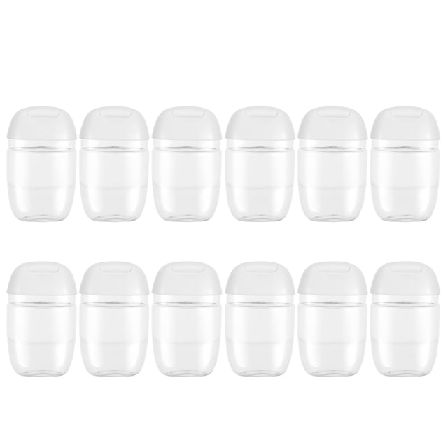 unbranded 12Ud Recargables De Plástico Con Tapa Flip Para Uso En Viajes Y Camping