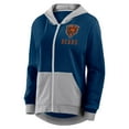 thumbnail image 2 of Women's Logo Athletic Navy Chicago Bears Hit It French Terry Full-Zip Hoodie, 2 of 3