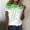 White, variant on QHWAUAKFBN Womens T Shirts Graphic Shirt Short Sleeve Round Neck Printed Elegant Loose Soft Blouse Tshirts Top