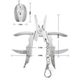 thumbnail image 2 of Mini EDC Poli 6-en-1 en Acier Inoxydable Pinces Multifonctions Multi Tools avec Étui en Silicone pour AirTag Skyfox, 2 of 7