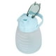 thumbnail image 2 of Botella de agua deportiva con boquilla de pajita, correa para el hombro, botella de agua para bicicleta, 1400 ml, sellos de tiempo, botella de agua grande portátil, color azul claro, 2 of 10