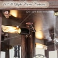 thumbnail image 3 of CKEASEAN Lighted Corner Curio Cabinet with Doors - Wooden Display Cabinet with Tempered Glass Shelves and Lights for Living Room, Dining Room, 3 of 9