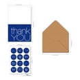 thumbnail image 2 of 8 juegos de tarjetas de agradecimiento multipack con sobres adhesivos, cada tarjeta de felicitación incluye 8 diseños azul marino en blanco en el interior Tarjeta de agradecimiento para profesores N, 2 of 5