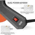 thumbnail image 3 of Full Size Hot Glue Gun with 60/100W Dual Power and 21 Hot Glue Sticks (7/16"), Fast Preheating Heavy Duty Industrial Gluegun with Storage Case for Crafting, DIY and Repairs (Gray), 3 of 4