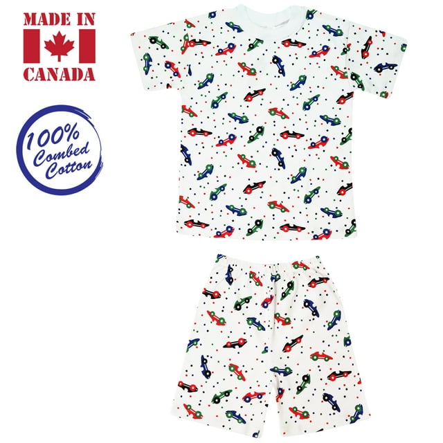 Exian Vals Kids 2-Piece, T-Shirt & Elastic Shorts, 4 Years, Cars