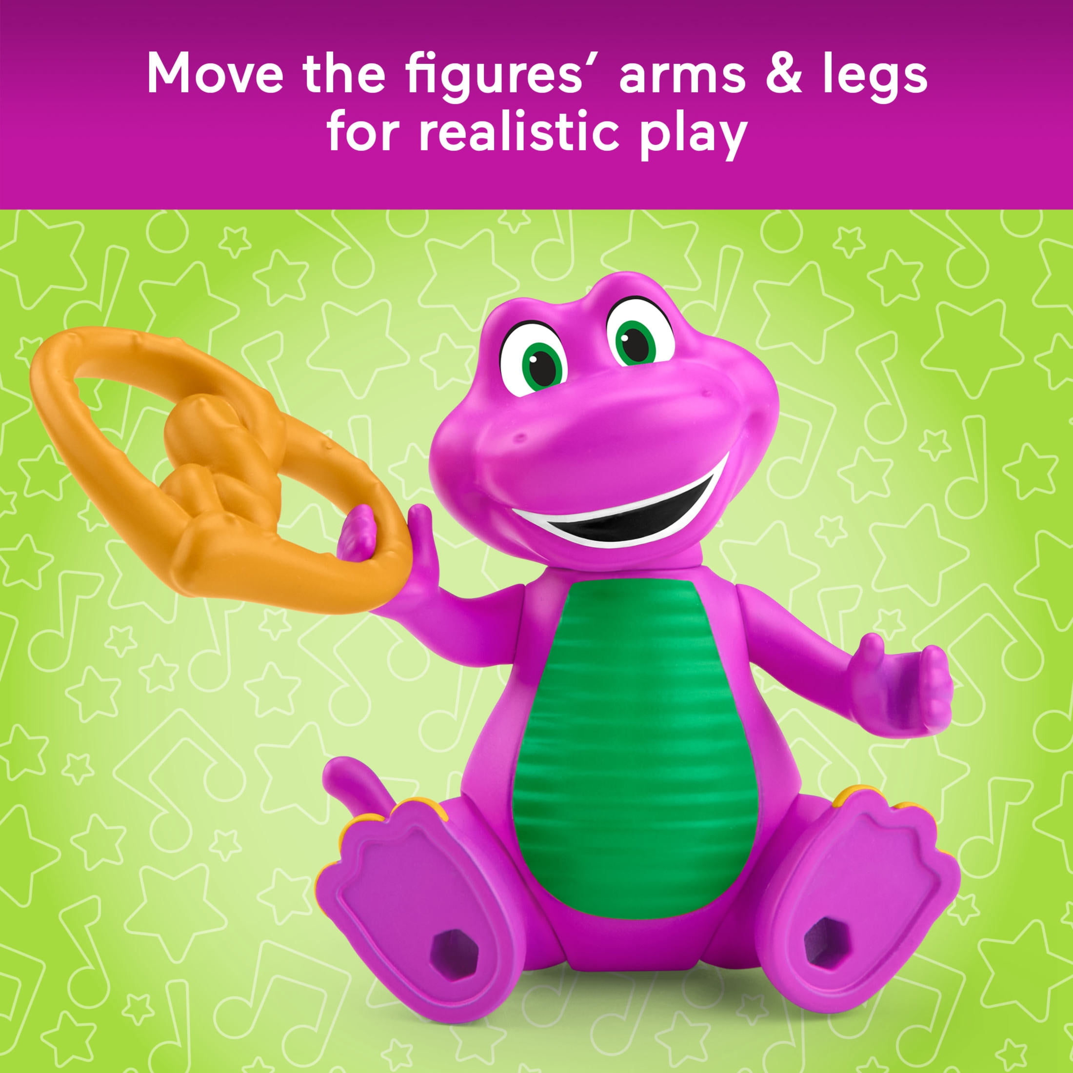 Fisher-Price Barney's World Barney's Friend David & Barney Figure