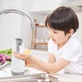 thumbnail image 3 of Dispensador de jabón automático, dispensador de jabón con sensor infrarrojo sin contacto de 400 ml, con carga USB y resistente al agua, dispensador de jabón eléctrico para baño, cocina Ormromra 221014-2, 3 of 8