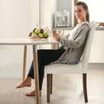 thumbnail image 2 of Juego de 2 sillas de Comedor, sillas Modernas de Mesa de Cocina con Patas de Madera y Asiento Acolchado para Comedor, Cocina, Sala de Estar, Restaurante, 2 of 2
