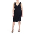 thumbnail image 6 of BCBG Paris Women's V-Neck Jersey Midi Dress, 6 of 8