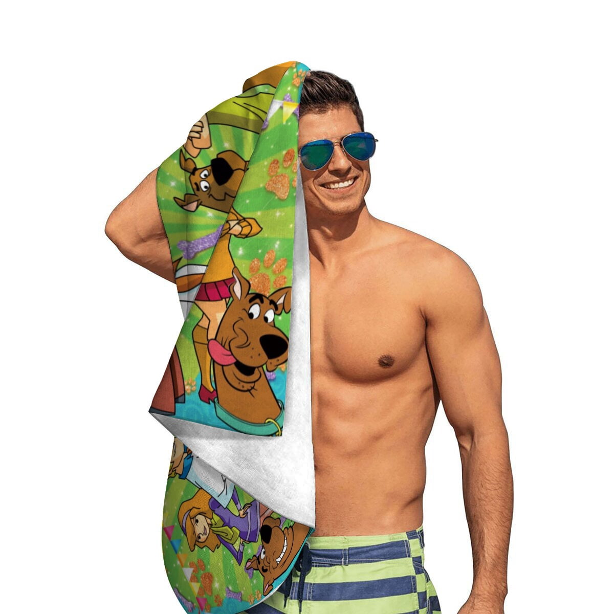 Scooby Gifts Beach Towel for Women Girl Birthday Inspired Fan Bath Outdoor Music Lover