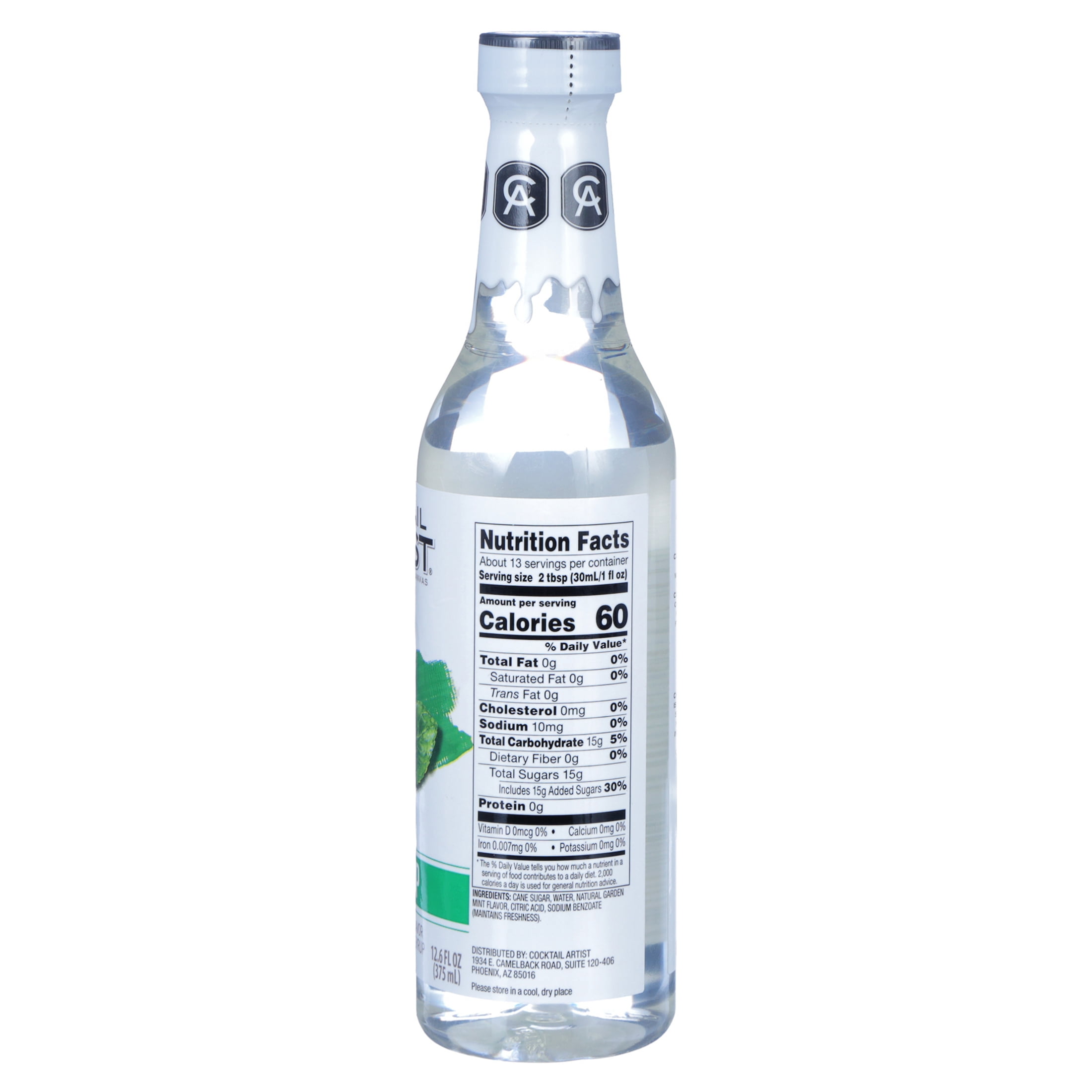 Cocktail Artist Premiun Mint Syrup, 12.6 Oz
