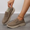 thumbnail image 5 of SACFOF Women's Suede Platform Loafers - Slip-On Wedge Moccasin with Comfortable Non-Slip Rocker Sole for Business, Casual, Daily Wear, 5 of 6