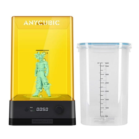 ANYCUBIC 3d printer Wash and Cure Machine 2.0, 2 in 1 UV Washing and Curing Station for ANYCUBIC Photon Mars LCD/DLP/SLA 3D Printer Models,Size8.8''x9.2''x14.3''