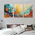 thumbnail image 3 of Ullo0ord Framed Wall Art Modern Artwork Abstract Canvas Painting Colorful Wall Decor for Living Room Bedroom Dining Room Home Office Decor, 3 of 4