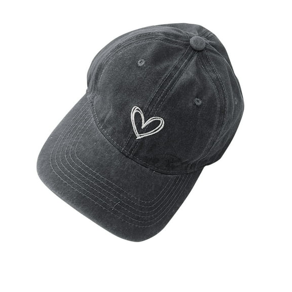 Rohuuque Fashionable Boys And Girls Washed Denim Cap Baseball Cap Sunshade Hatpeaked Cap 2 Years Black