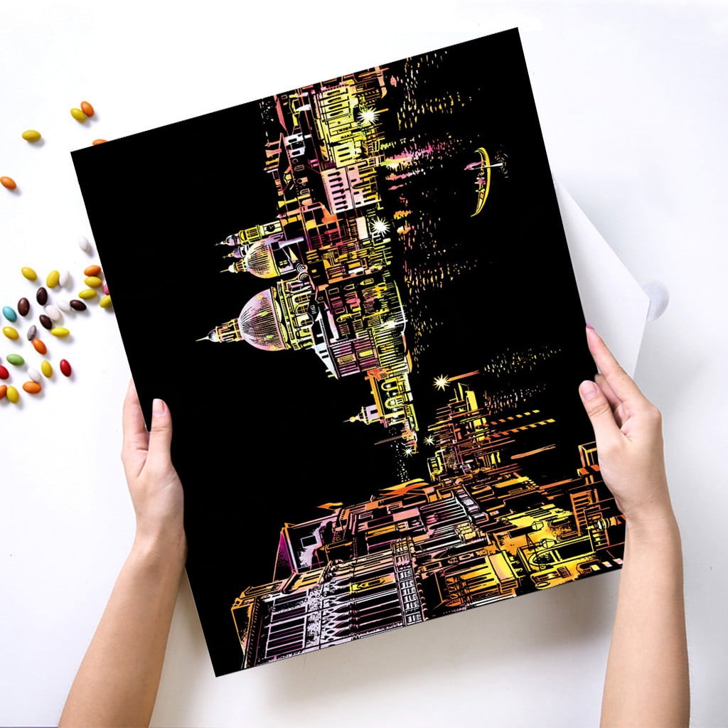 Gold Color Scratch It Scratch Art Teen Adult Scratch Card Magic