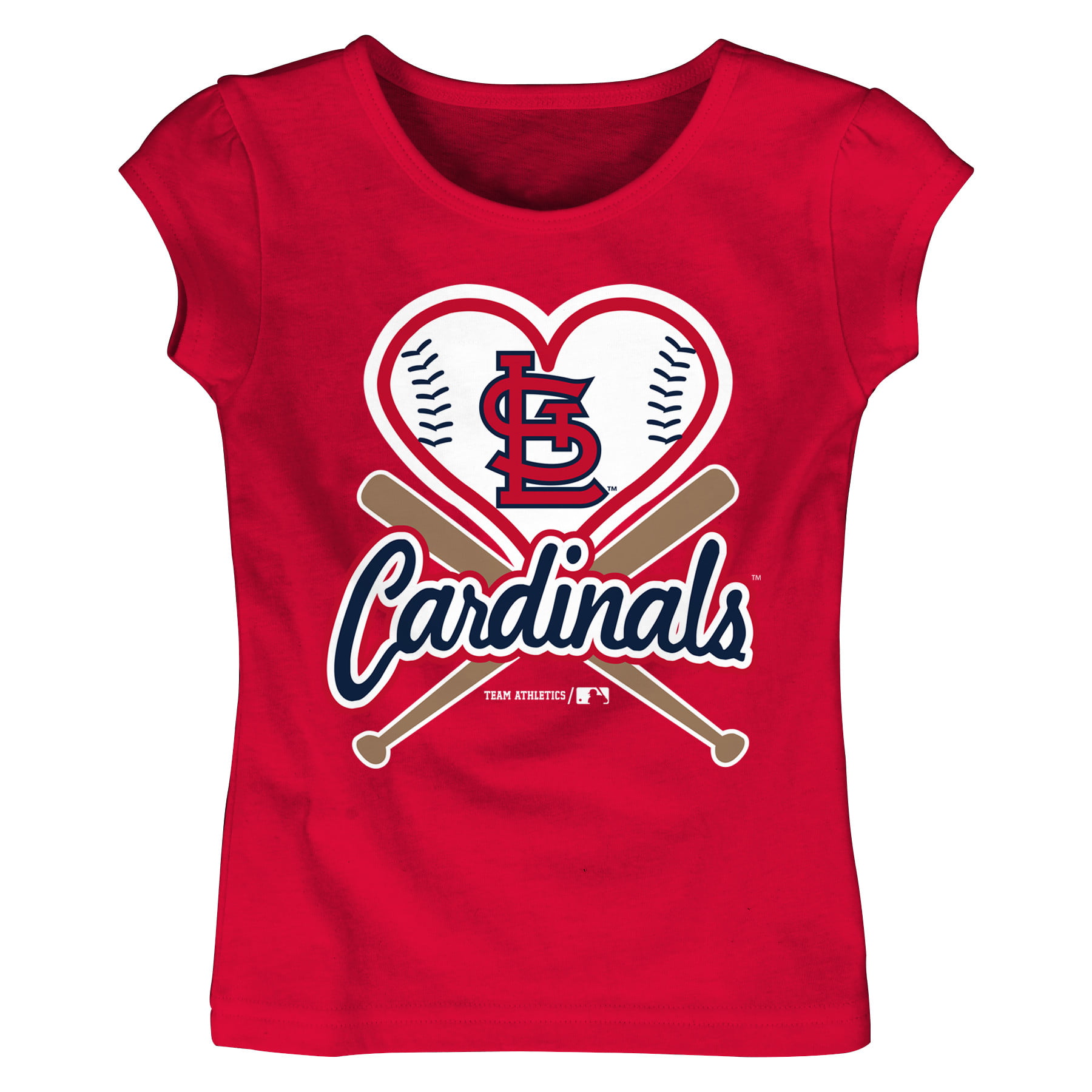 MLB St Louis Cardinals TEE Short Sleeve Girls Cotton Jersey Team Color 12M-4T - www.semadata.org