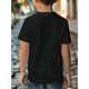 thumbnail image 2 of Camiseta informal de verano para niño - "Fácilmente distraído por los aviones"; Estampado gráfico, Manga corta, Cuello redondo, Tejido elástico ligero, Ideal para ropa informal de verano | Top con e, 2 of 8