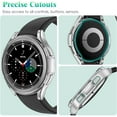 thumbnail image 5 of [4 Pack] Case for Samsung Galaxy Watch 4 Classic 46mm, Soft TPU Slim Plated Cover Protective Shockproof Bumper Shell (Black, Rose Gold, Clear x 2), 5 of 8