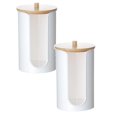 thumbnail image 1 of Oleegame 2PC Spoon And Lid Rest Modern Acrylic Compact Small Disposable Paper Cup Dispenser Storage Holder For Rinsing Cups On Bathroom Vanity Countertops Cups Not Included White, 1 of 8