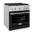 thumbnail image 3 of ZLINE 30" 4.2 cu. ft. Paramount Dual Fuel Range with 4 Burners in Stainless Steel with Black Matte Door, SDR-BLM-30, 3 of 8