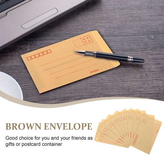200 Pcs Kraft Envelope Self Seal Brown Envelopes Letter Peel and