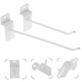 thumbnail image 4 of ifundom 30Pcs Slatwall Hooks for Tool Storage White Iron Slatwall Hangers 9.5x5in, 4 of 8