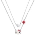 thumbnail image 5 of Hello Kitty Womens January Birthstone Necklace - Burgundy, 5 of 6