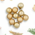 thumbnail image 3 of Northlight 10ct Shiny and Matte Champagne Gold Glass Ball Christmas Ornaments 1.75" (45mm), 3 of 9