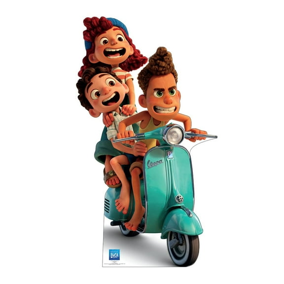 Cardboard People Luca, Alberto and Giulia Life Size Cardboard Cutout Standup - Disney Pixar Luca (2021 Film)
