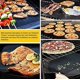 thumbnail image 2 of Alfombrilla de cocina para barbacoa, 4 piezas de 40x33cm, práctica para barbacoas, pero también en la cocina en estufas y parrillas de carne y pescado Feliz Sencillez, 2 of 5