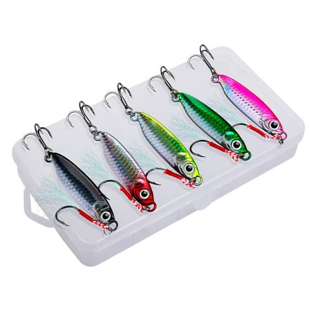 Simulated Bait 5pcs Swimbait Fishing Lures All Conditions Gear Easy Catching Baits Reusable Reflective Vivid Fishing Supplies for Saltwater Bass