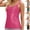 #043 Hot Pink, variant on Felirenzacia Women's Slim Fit Scoop Neck Sequin Tank Top, Wide Strap Sleeveless Tube Top, Hot Pink,S