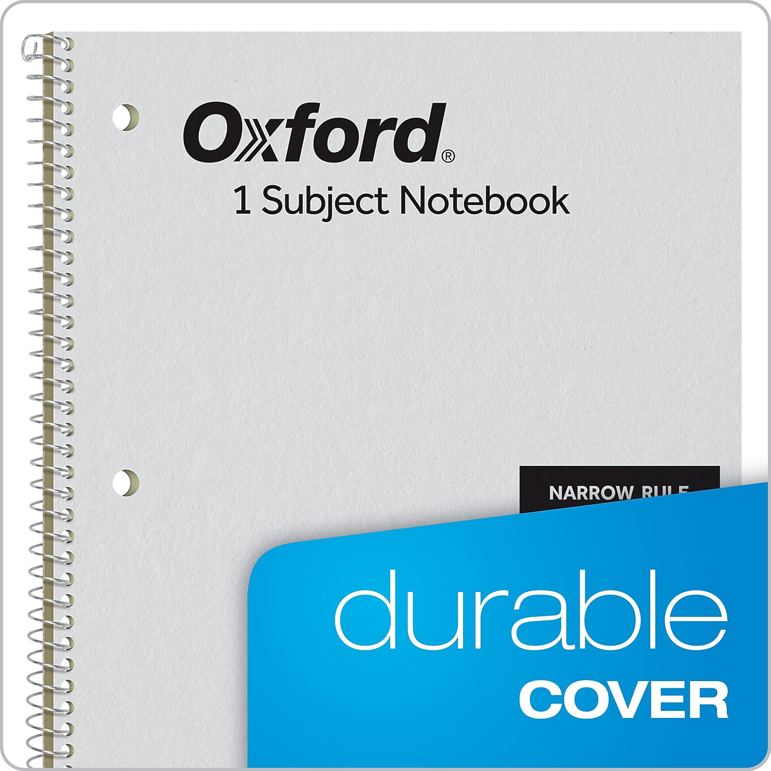 Oxford International A4+ Hardback Wirebound Notebook, Narrow Ruled with  Margin and Perforated, 80 Page, 1 Notebook
