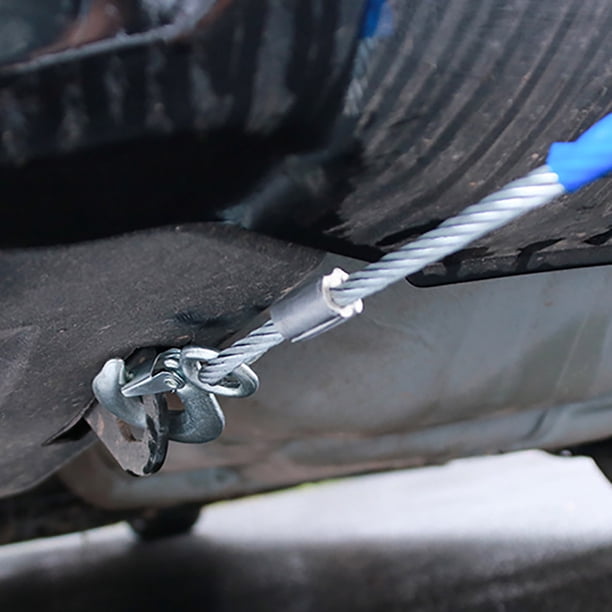 Corde Treuil Véhicule Sangle De Remorquage 5 Tonnes - 4m Avec Crochets Sécurité Et Gants - Pour Voiture, Camion, Bateau Sangle 5 Tonnes