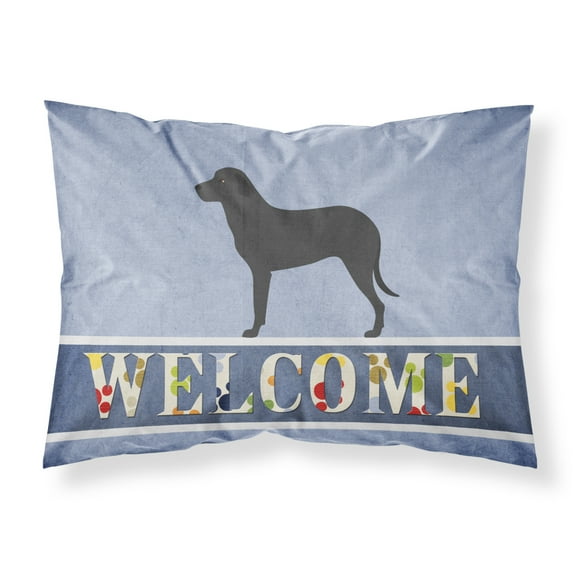 Majorca Shepherd Dog Fabric Standard Pillowcase Blue