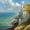 Cliffs, variant on Colorful Abstract Dog Portrait Canvas Print, Modern Pet Wall Art for Living Room Bedroom Apartment