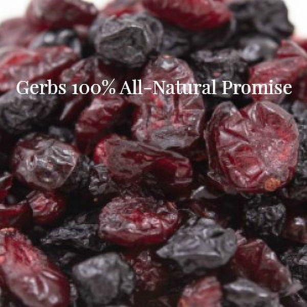 Dried Cranberry & Blueberry Fruit Mix by Gerbs - 2 LBS - Unsulfured- Top 14 Allergen Free & NON GMO