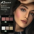 thumbnail image 5 of Khasana Long-lasting Blush Palette, Shape, Contour & Highlight Face for a Shimmery or Matte Finish, Lightweight, Smooth, Blendable Face Enhancing Makeup Color  - Pinks, 5 of 6