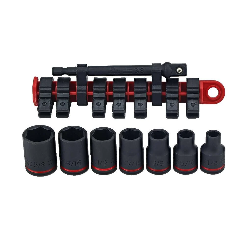 Wiha 3/8 Inch Drive Sae Impact Socket Set, 8 Pieces
