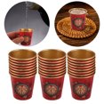 thumbnail image 4 of ColoMX 50 piezas de vajilla desechable para fiesta de boda vasos de vino tinto decoración de boda china mini vasos de papel para suministros de fiesta para beber vino, 4 of 8
