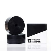 Black 2 Inch Wide Hook and Loop 5 Yard Self Adhesive Tape Industrial Strength Velcro