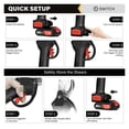 thumbnail image 4 of 30mm Cordless Electric Pruning Shears Secateur Branch Cutter Fruit Tree Scissor Pruning Tools With 2 Battery ,High Efficiency, 4 of 7
