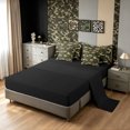 thumbnail image 5 of Manfei Farmhouse Moose King Bedding, Mid Century Camo King Bed in a Bag, Olive, Black Reversible, 7-Piece, 5 of 6