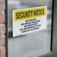 thumbnail image 4 of (2 Pack) No Drugs Dealers Weapons Drinking OSHA Security Notice Sign, 4 of 7