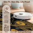 thumbnail image 6 of Design&I 8'x10' Washable Area Rug Cd Record Vintage Note Mosaic Retro Disc Center Soundwave Music Vinyl Refined for Living Room, Family Extra Large Skid-Resistant Low Profile, 6 of 7