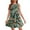H09.Green, variant on Hawaiian Girls' Dresses 2025 Summer Sleeveless Sun Dress Vacation Crewneck Palm Tree Graphic Midi Dress Cute Plain Dress,Blue 7-8 Years
