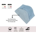 thumbnail image 2 of Home Weavers Waterford Collection 100% Cotton Non-Slip Bathroom Rug Set Machine Washable Bathroom Rug-17"x24", Bath Rug- 21"x34", U Shaped Contour- 20"x20", Blue Color 3 Piece Bath Rug set, 2 of 8