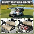 thumbnail image 4 of Yuyamidu Adorable Snowflake Golf Cart Seat Covers, Soft and Comfortable Golf Cart Seat Towel Blanket with Front Pockets for 2 Passenger Seats, Cute Christmas Club Car Golf Cart Accessories, 4 of 7