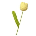 thumbnail image 4 of Tnarru Crochet Flower Finished Handmade Flower Flower Decoration Artificial Flower for Table Centerpieces Valentine Desk Decorations Yellow, 4 of 8